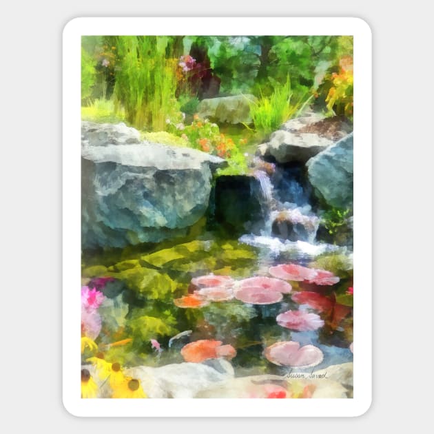 Koi Pond Sticker by SusanSavad